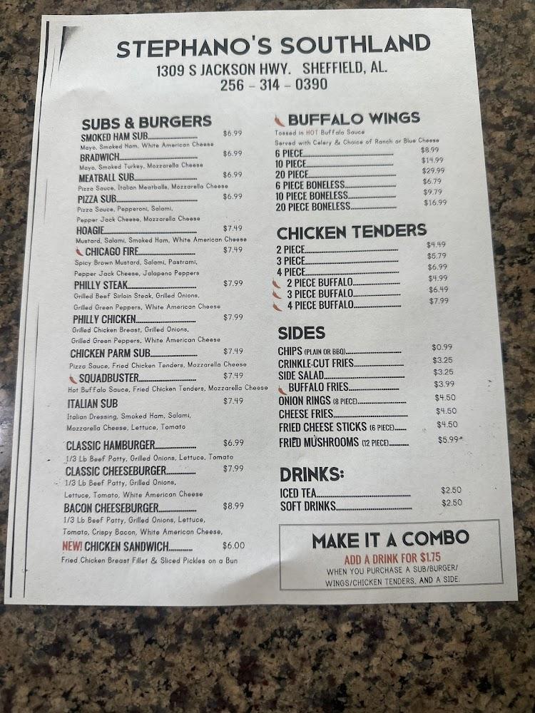 Stephano's Southland Restaurant BRADWICH